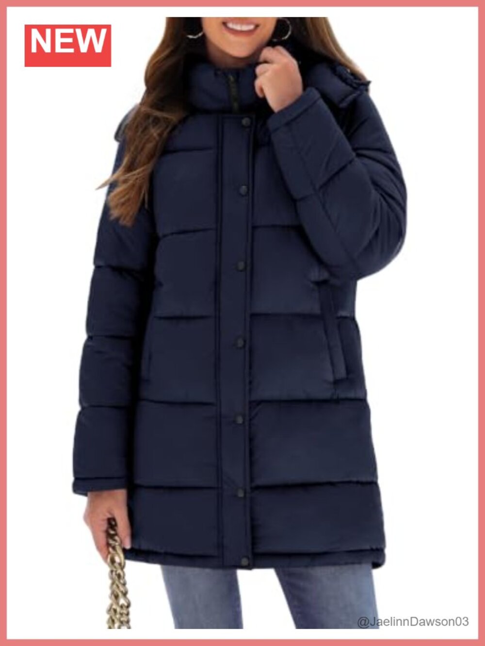 Women's Winter Puffer Jacket Warm Windproof Down Parka with Hood